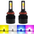 4 Color Led Light For Car Fog Lamp H-11. 