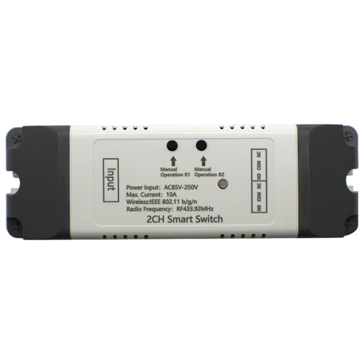 Wifi 2CH Switch Module Smart Home Automation Motor Switch 2 Channel Remote Control Relay AC 85-250V WiFi+RF