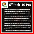 Pack of 10 - 5" Inch Hardened Steel Concrete Nails for Wall - Silver Best Quality. 
