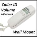 Babalt S3A Landline Phone Caller ID Wall Mountable Trimline Corded Landline Set Telephone Set PTCL CLI with Caller ID Luminous Indicator Calling Check Telephone for Hotel Home Phone Small Hotel Phone Hanging Phone NOTE random color will be delivered. 