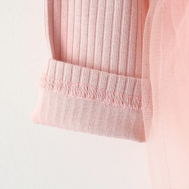 Autumn%20New%20Girl%20Dress%20Long%20Sleeve%20Round%20Neck%20Mesh%20Cute%20Big%20Bow%20Princess%20Dress%20Suitable%20for%209%20Months-3%20Years%20Old%20Baby%20-%20Image%208