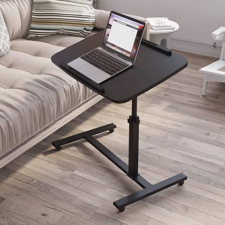Bed%20Desk%20Adjustable%20Overbed%20Laptop%20Table%20-%20Portable%20Rolling%20Tray%20Cart%20with%20Wheels%20for%20Sit%20Stand%20Use%20-%20Image%202