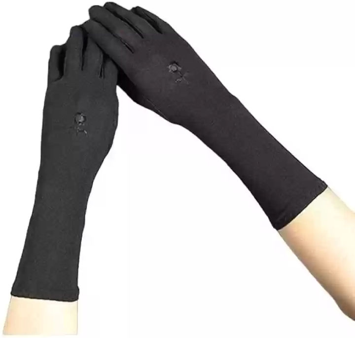 Ladies%20Black%20and%20Skin%20Color%20Long%20Hijab%20Gloves%20with%20Stitched%20Flower%20Design%20Adjustable%20Size%20Sun%20Protection%20Cotton%20Muslim%20Abaya%20Hand%20Gloves%20for%20Women%20and%20Girls%20-%20Image%204
