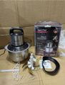Electric Chopper, 5 Liter Meat Grinders With Stainless Steel Bowl Heavy 2000W Motor - 6 Dual Blades| Multifunctional Cooking Machine for Chop, Mince, Puree, Peel Fruit, Beating Eggs and Nuts | For Kitchen Food Processor, Meat, Vegetables, Onion, Mince, |. 