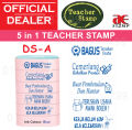 STACKABLE 5in1 Teacher Stamp | Cop Ulasan Guru | Compact Convenient Portable | Review Stamps for Teachers / Preink Stamp | FLASH. 