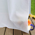 Tulle Curtains Waterproof Sunscreen Polyester White Sheer Pergola Drapes for Porch. 
