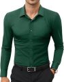 Mens Dress Shirts Long Sleeve Slim Fit Dress Shirts for Men Muscle Fit Wrinkle Free Button Down Shirt - Men Shirts for Office - Men's Dress Shirts Solid Sleeve Stretch Wrinkle-Free Formal Shirt Business Casual Button Down Shirts - Men's Button-Down. 