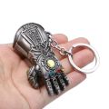 New Original Big Metal Infinity Gauntlet glove Thanos Hand Marvel avengers villain avangers endgame stone hand key ring Avengers Infinity War Keychain. 
