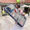 chenyyka For VIVO Y30i Case Fashion Tide Brand Cool Men Pattern Thin Side Square Edge New Design Shockproof Frosted Transparent Hard Phone Cases Silicone Casing Full Cover Camera Protection Softcase Boy. 
