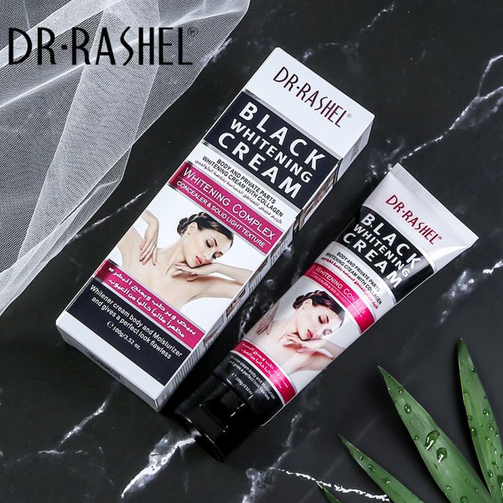 Dr.Rashel Black Whitening Cream with Collagen for Body and Private Parts Drl-1356