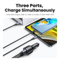 UGREEN PD 69W Super Car Charger Type C USB A for iPhone 16 15 pro max 14 Pro max Huawei SAMSUNG S25 S24 Realme Fast Car Charger. 