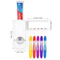 Fashion Automatic Toothpaste Dispenser Holder Bathroom Wall Mount Rack Bath. 