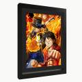 One Piece Anime Poster Frame, Framed Anime Luffy, Ace & Sabo Posters - Raqeeq OFD174. 