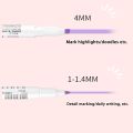 1 Pcs Japan ZEBRA Highlighters WKT7 Pastel Highlighter Double Head Marker Pen Drawing Pen School Supplies Kawaii Stationery. 