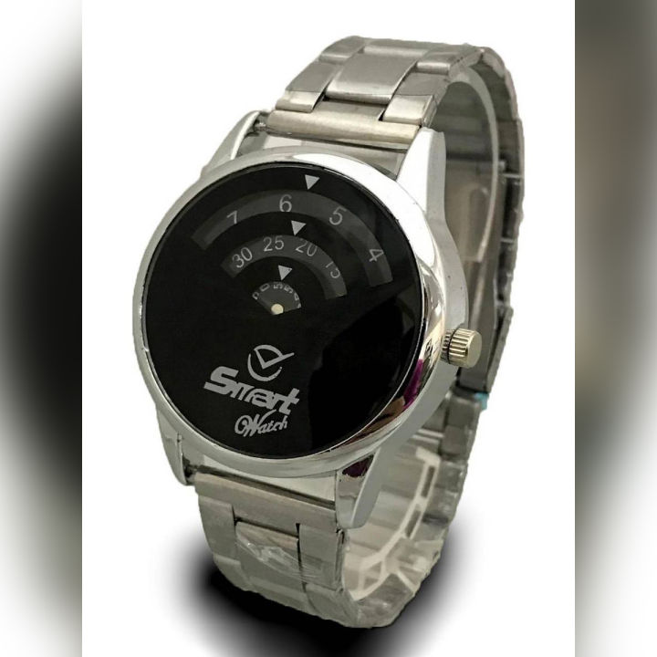 Smart Hours Minute Second Time Stainless Steel Casual Watch for Man SMART Quartz Watches for Boys & Men New Fashion Wrist watch for Casual And Party Wear and Gifts