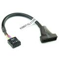19/20 Pin USB 3.0 Female To 9 Pin USB 2.0 Male Motherboard Header Adapter Cord. 