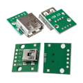 Mini USB to DIP Connector with PCB Board, Micro-USB,USB 2.0,Type C,USB B,USB 3.0,16 Models Socket Adapter Set. 
