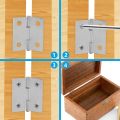 1 inch Hinges / Qabza for Crafts, Jewelry box, small boxes, Storage boxes DIY Projects. 