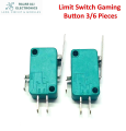 (Pack of 4/8) - Limit Switch Push button Switch Toggle - 16A 125-250V limit button - Lever arm small Limit switch Gaming Button. 