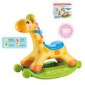 Evergreen - Learning Fun Rocking And Riding Giraffe With Lights And Music - 2 In 1 Function For Kids Toddler Activity Toy. 