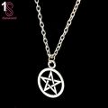 Women Men Round Hollow Star Pentagram Pendant Necklace Xmas Gift Cool Jewelry. 