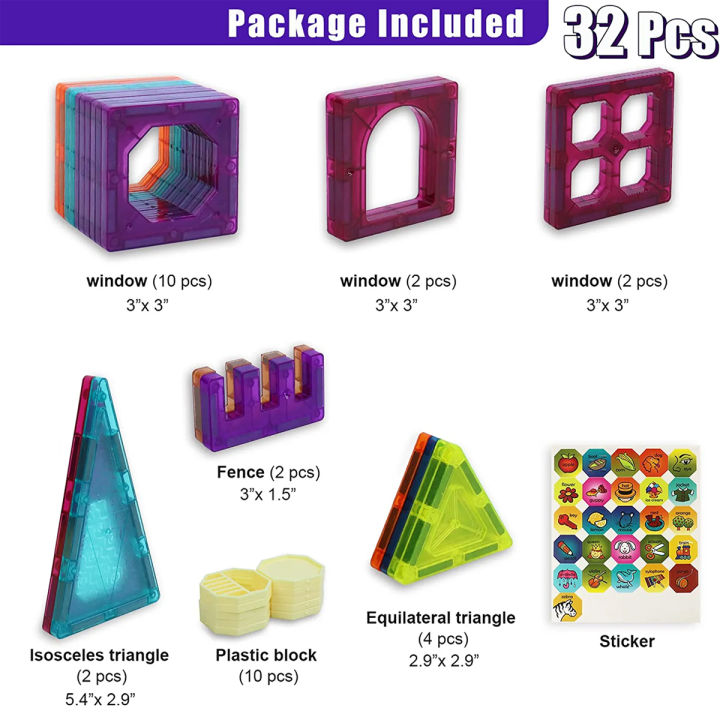 Magnetic%20Tiles%2025%20&%2014%20Piece%20Set%20Kids%20Magnet%20Toys,%20Clear%203D%20Magnetic%20Building%20Blocks%20Set,%20Magnetic%20Stacking%20Toy%20Construction%20Preschool%20Learning%20Color%20Recognize%20Educational%20Toy%20For%20Toddlers%20Children%20Boys%20Girls%20-%20Image%208
