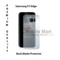 Samsung Galaxy S7 Edge Back Matte Protector Soft Skin Sheet Soft Film Protection For Samsung Galaxy S7 Edge. 