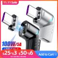 100W USB C To Type C Magnetic Adapter 5A Fast Charging USB Type C Magnet Converter Magnetic Data Cable 90 Degree USB C Connector. 
