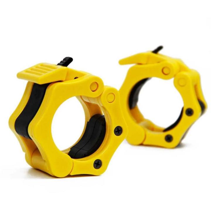 2 PCS Barbell Clamps Collars Olympic Bar Clips 1Inch Barbell Clips Quick Release Professional Olympic Barbell Locking Collars for Fitness Weightlifting Strength Traininglocks for barbell, olympic locks