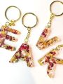 Customized Letter Keychain - Resin Art Land -. 