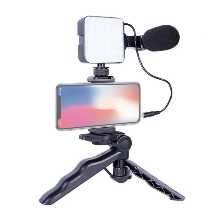 Vlogging%20Kit%20Studio%20kit%20Smartphone%20&%20Camera%20Vlogging%20Kit%20Video%20Shooting%20Photography%20Suit%20with%20Microphone%20LED%20Fill%20Light%20Mini%20Tripod%20with%20Wireless%C2%A0Remote%20-%20Image%203