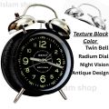 Super Loud Alarm Clock Metal Twin Bell Alarm Clock with Night Light Retro Bedside Clock Silent Table Desk Clocks for Home Bedroo. 