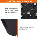 Penasfe Blackout Rv Window Coverings Universal Size Rv Window Sun Shade Curtain Uv Protection Waterproof Easy to Install Trailer Window Cover Adjustable Design for Window Shade Cover. 