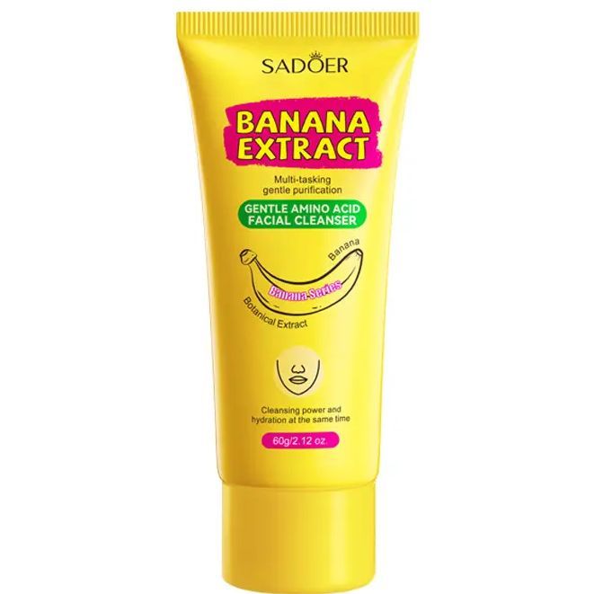 SADOER Banana Facial Cleanser Deep Cleaning Oil-Control Whitening ...