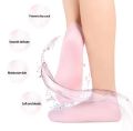 MissBeauty 1 pair Silicone Elastic Moisturizing Foot Socks, Spa Massage Moisturizing Gel Socks for Dry Cracked Feet. 