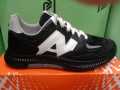 Black and white joggers shoes sneakers for men runnning, jym, sports shoes. 
