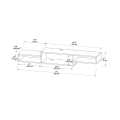 Lcd Tv Rack /Shelves floating Shelf Tv Console Media Storage wall Hanging Shelves TV shelf PC5 60" inch size.(Customized). 