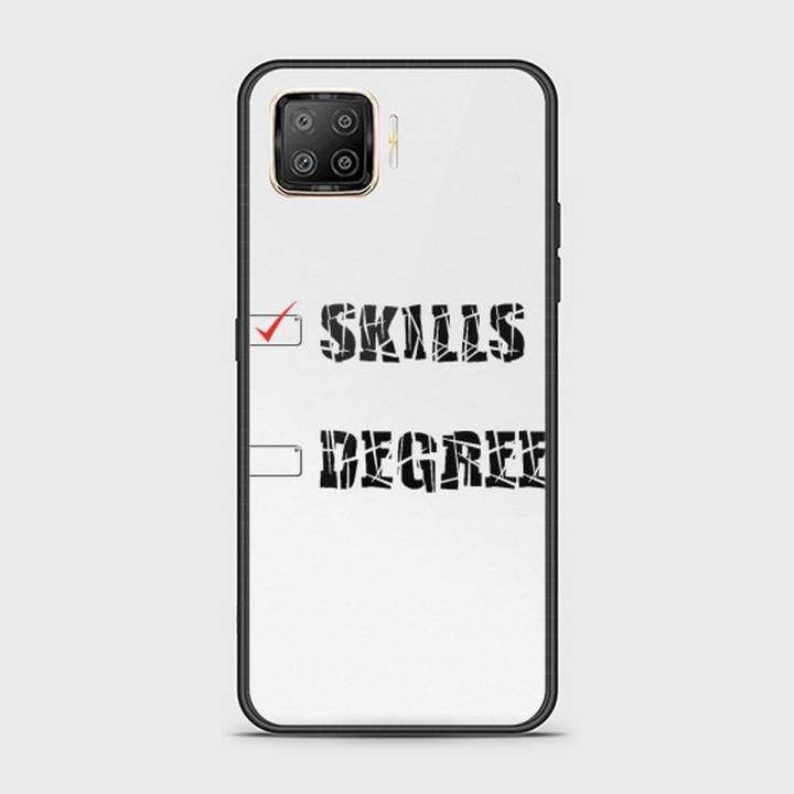 Oppo F17 Pro Cover - SkinLee HQ Infinity Glass Case (Soft) - Skills Vs Degree - SKINLEE-674-1-875-515