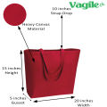Vagile Heavy Canvas Women Ladies Handbag Tote Purse Travel Large Shopping Bag Shoulder Bags 25L. 