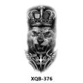 2024 Small full arm tiger wolf tattoo sticker half arm flower arm waterproof for men and women long-lasting black and white color Escape Meounsa. 