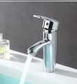 faucet Tap water lever mixer single handle tap bathroom basin sink faucet chrome plated stainless steel with complete accessories. 