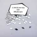 300 Plus Pcs Tiny Glass Diamond Shape Mirror Beads Used In Embroidery DIY Crafts. 