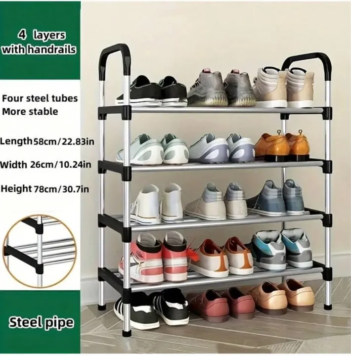 Layer Shoe Rack Multifunctional Book Rack Accessories Rack for Home and ...