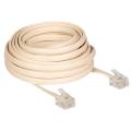 RJ-11 Cable for Landline Telephone - WiFi Modems - Routers 15 Meter length. 