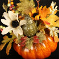 Pumpkin Ornament Crafts Pumpkin Centerpiece Halloween Party Decorations Harvest-themed Party Supplies Artificial Pumpkin Decorations. 