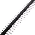 100pcs Male Header Pins, Straight Single Row 40 Pin 0.1 Inch (2.54mm) Male Pin Header Connector Board Pin Connector Electronic Component Raw Materials. 