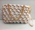 Classic Korean Ladies Handbag With Stylish Golden Chain and Long Strap Shoulder Bag/ Hand Bag For Girls and Women Tote Bag Ladies Handbag. 
