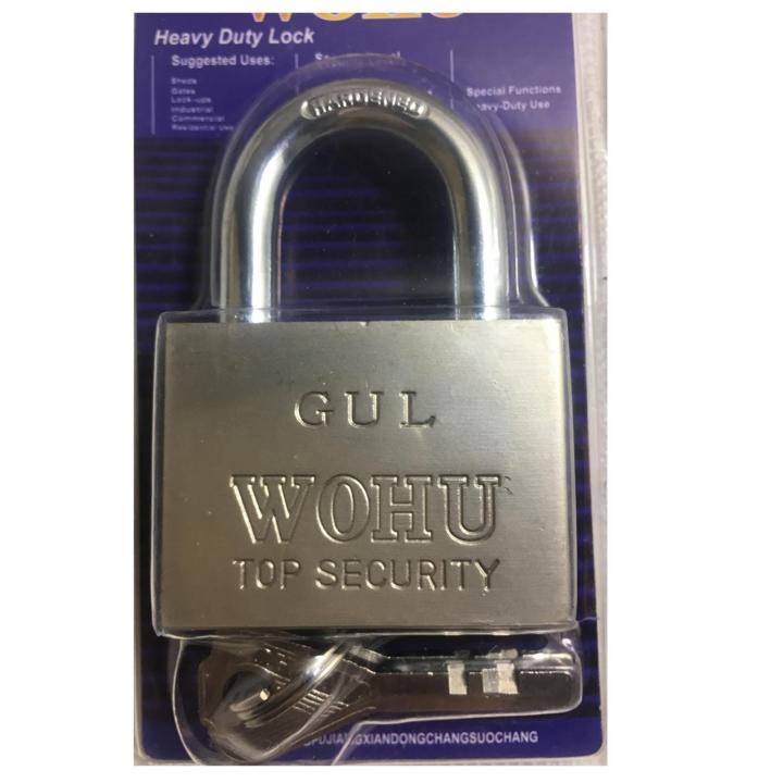 50mm Heavy Duty Cast Iron Padlock Outdoor Door Safety Security Shackle With 3 Keys