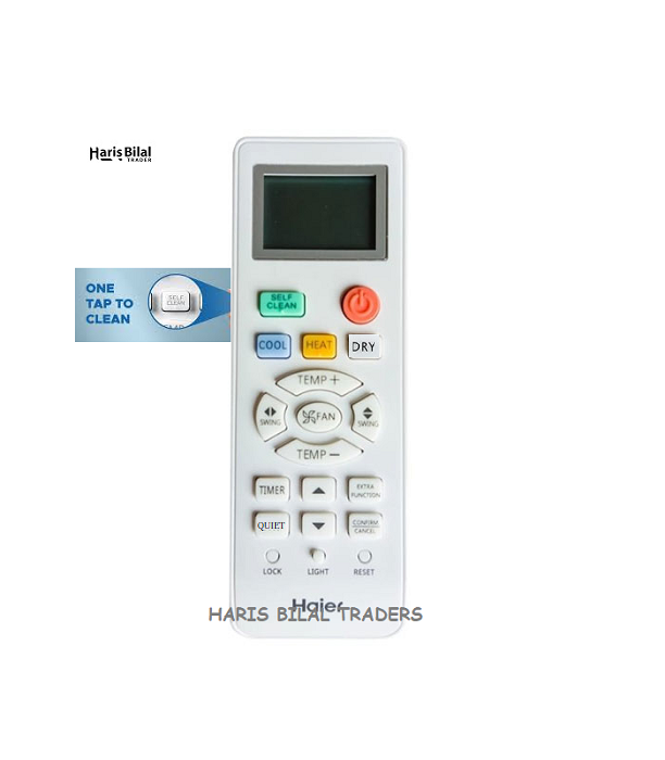 HAIER DC Inverter AC Remote Control with Heat & Self Clean Option
