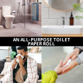 (Pack of 10) WBM Toilet Tissue Roll - 3 PLY  | Super Abosrbent Toilet Paper Roll (230s). 
